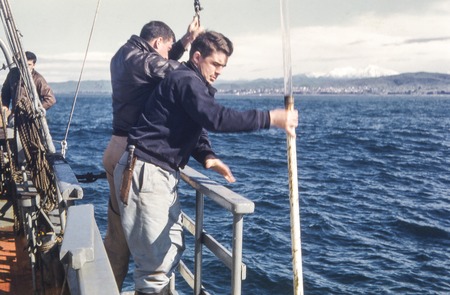 Two oceanographers aboard the Horizon