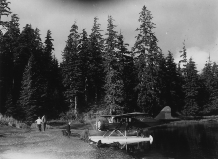 Herb Munter&#39;s plane , White River, Revillagigedo Island
