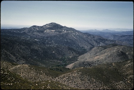 Cerro Blanco from east, Arroyo San Rafael from north San Pedro Mártir