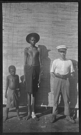 Very tall Papua New Guinea man; Lambert says he is six foot seven inches