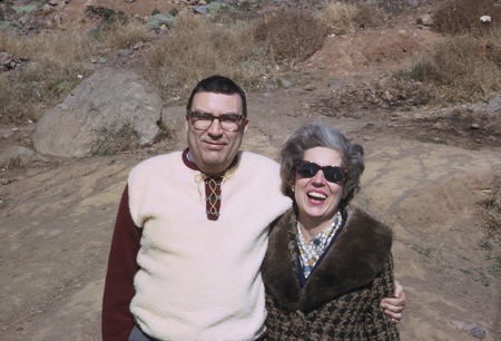 Herbert F. York and Sybil York at La Bufadora, Punta Banda, Baja California