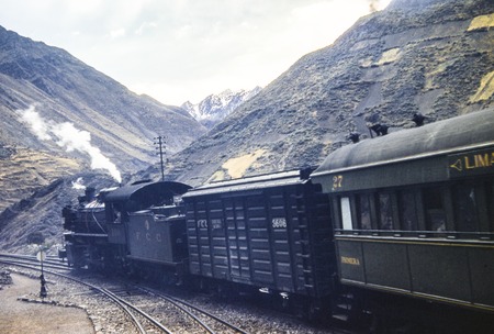 Train high in the Andes