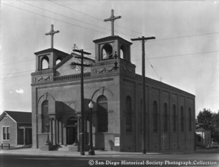 Fishermen&#39;s church Our Lady of the Rosary in Little Italy, San Diego