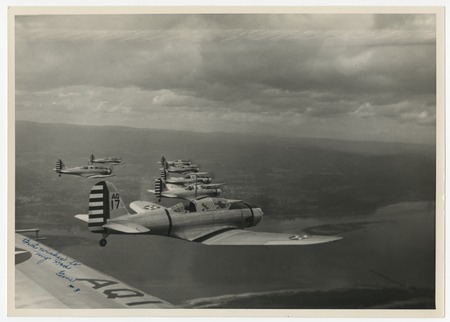 Plane formation with pilot Eugene B. Fletcher