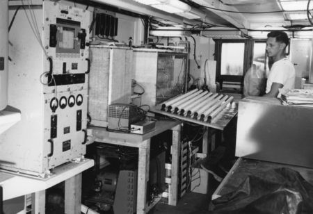 Refrigeration equipment onboard R/V Spencer F. Baird, Transpac Expedition