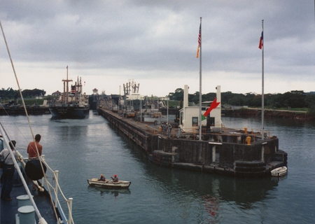 [R/V Argo entering the Panama Canal]