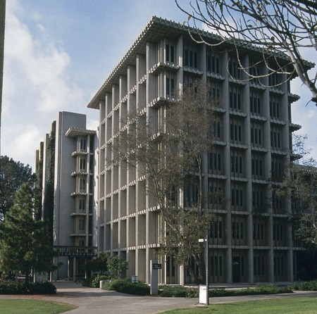 John Muir College: Electrophysics Research Building: exterior: partial view from south east
