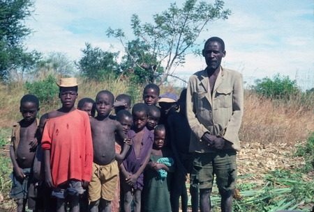 Bisa children and man at Nabwalya