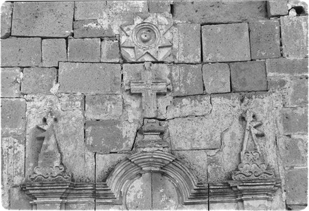 Exterior architectural detail at Misión Santa Gertrudis