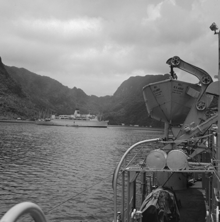 [Nova Expedition, R/V Argo, 1967] G-10. Pago Pago [Ship in Harbor]