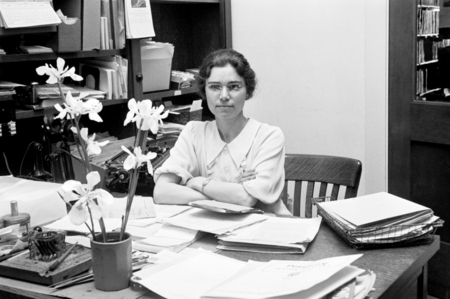 Tillie Genter, secretary and librarian at the Scripps Institution of Oceanography