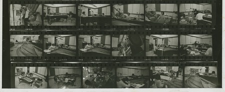 Ping: CRI recording session: Contact sheet showing various images of Ping recording session