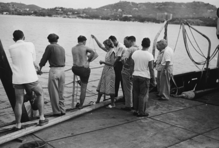 [Group on board Spencer F. Baird, Transpac Expedition]