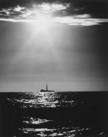 Sun Reflections - DSDP Photographer Orrin Russie was fourmiles away from D/V Glomar Challenger during a lifeboatdrill in t...