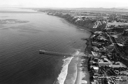 Aerial view of Scripps Institution of Oceanography and UC San Diego campus (looking north)