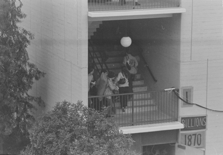 Students protesting against the Vietnam War, Urey Hall, UC San Diego