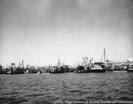 Tuna boats docked at Van Camp and Sun Harbor canneries