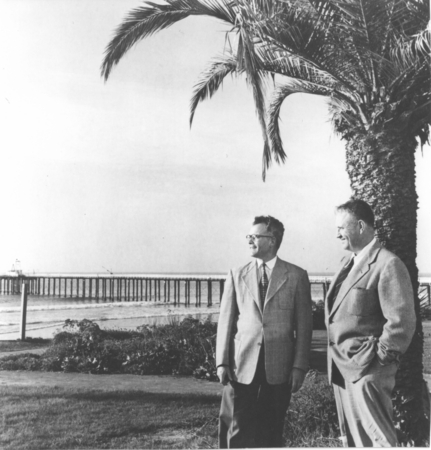 Claude E. ZoBell and Denis L. Fox at Scripps Institution of Oceanography, November 1952