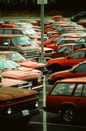 Carpark: Parking lot devoted to red cars