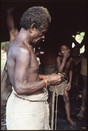Dangeabe&#39;u of Furisi&#39;ina with shell money strings.