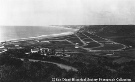 Bird&#39;s-eye view of San Diego coastline