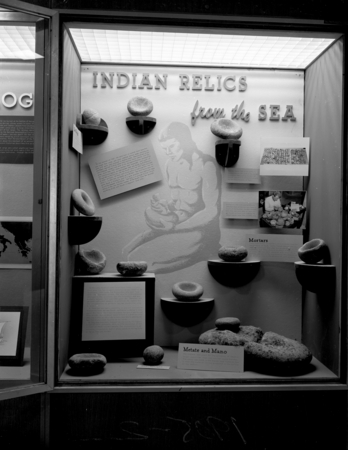 Exhibits in the Scripps Institution of Oceanography Museum [Indian Relics from the Sea]