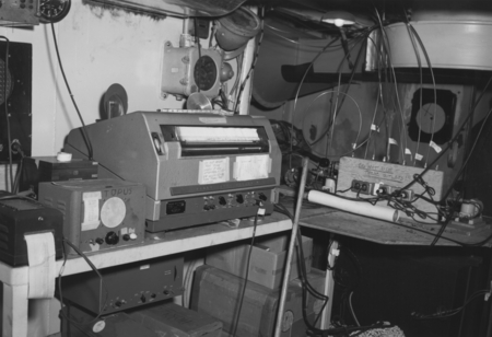 Precision depth recorder and other instruments aboard R/V Horizon