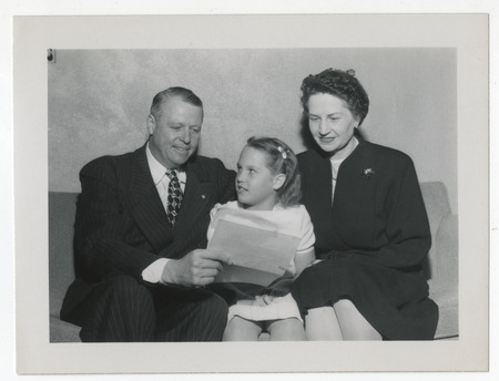 Charles and Jeannette Fletcher with daughter, Dale