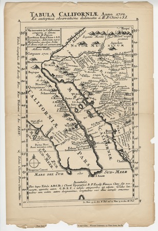 Tabula Californiae, anno 1702