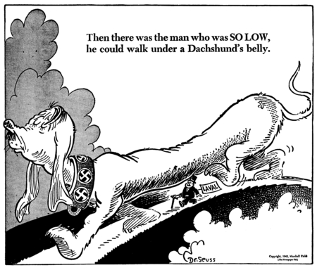 Then there was the man who was so low, he could walk under a Dachshund&#39;s belly.