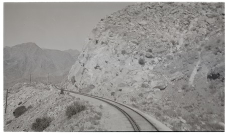 Railroad track in Carrizo Gorge
