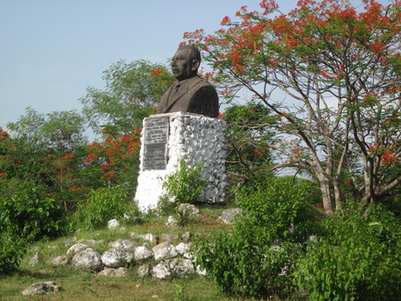 Monument to Lazaro Cardenas, from a Distance, from the Right Side, Temozon