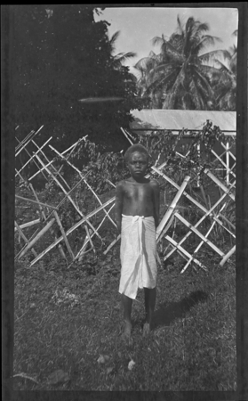 Young boy from the Pacific islands
