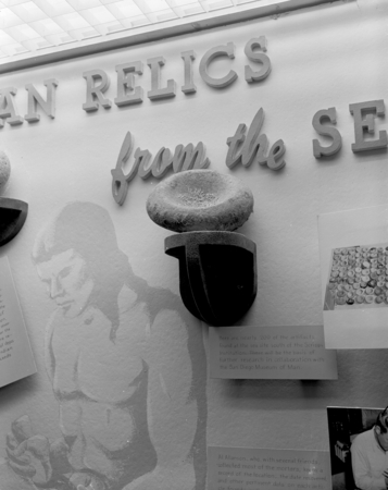 Exhibits in the Scripps Institution of Oceanography Museum [Indian Relics from the Sea]