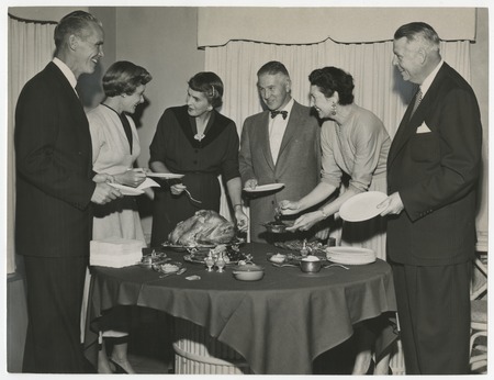 Charles, Jeannette, and Virginia English Fletcher with friends