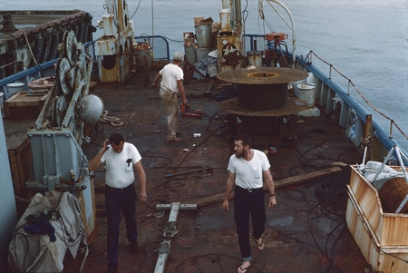 Pago, etc. 1967 [Deck of R/V Argo at sea]