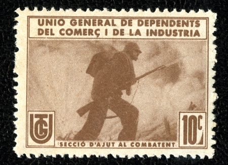 Spanish Civil War Stamp: Political and Trade Organizations