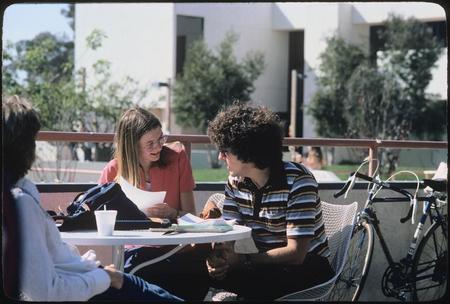 Students studying in Marshall College