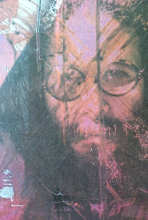 Bearded man with glasses: detail
