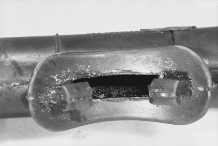 Dismantled Aqua Lung scuba diving mouthpiece