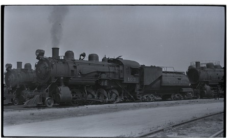 SD&amp;A locomotive 103 at roundhouse