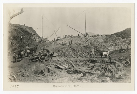 Sweetwater Dam under construction
