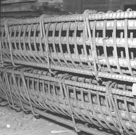 Rebar in Geisel Library construction, UC San Diego