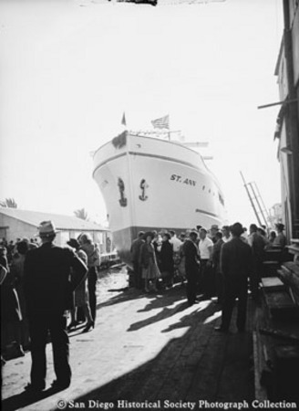 Launching of tuna boat St. Ann