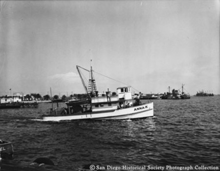 Tuna boat Anna K. on San Diego Bay
