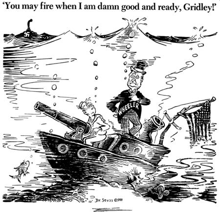 You may fire when I am damn good and ready, Gridley!