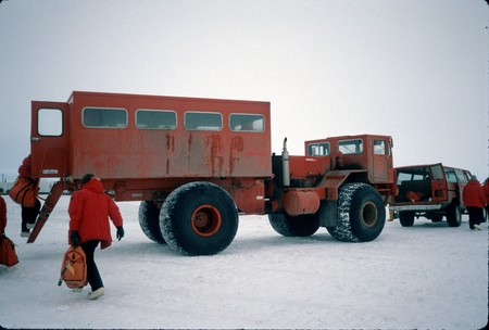 Human transport vehicles at McMurdo Station, Antarctica
