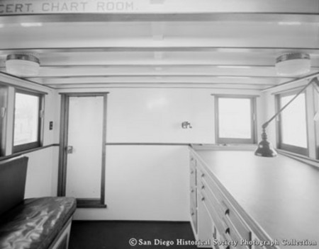 Chart room on fishing boat Portuguesa