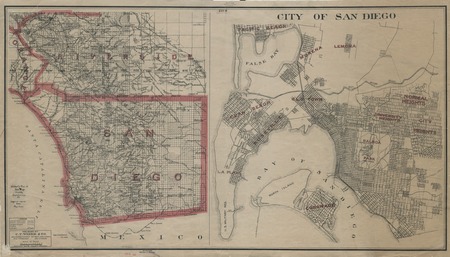 Weber&#39;s map of San Diego County, California