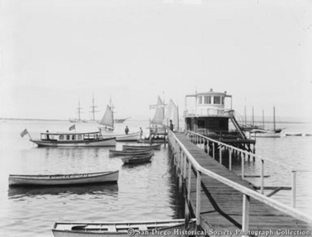 Boats docked at Clark and Paulson&#39;s boathouse